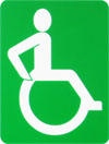 Behindertenfreundliche Toilette