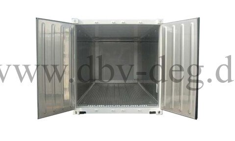 Seecontainer - Kühlcontainer 20 FT. geöffnet