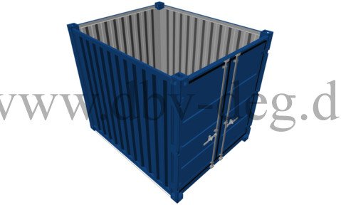 Geräteschrank Modulbau grün Lagercontainer Storage Box 10 Fuß Seecontainer 