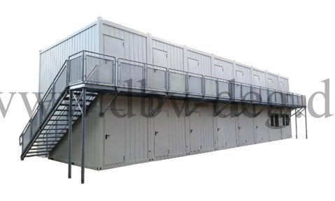 Bürocontainer mieten | Containeraußentreppe Variante C